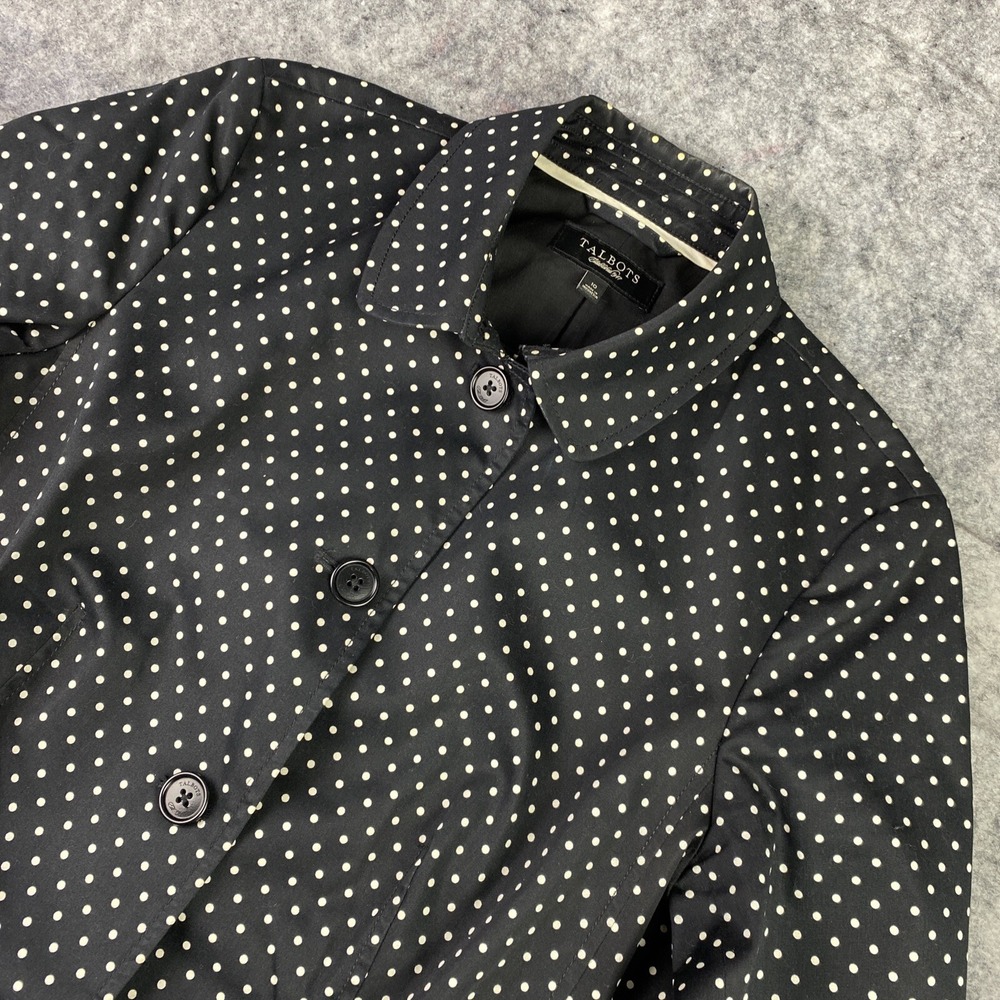 Talbots Black and White Polka Dot Blazer